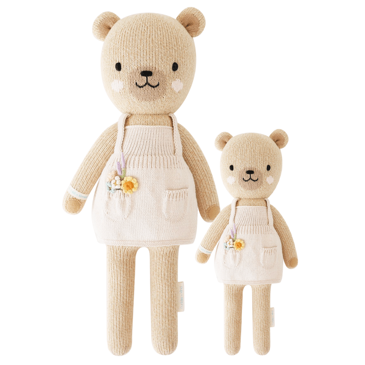 Cuddle And Kind - Regular 20" Goldie the Honey Bear Hand-Knit Doll - Plush