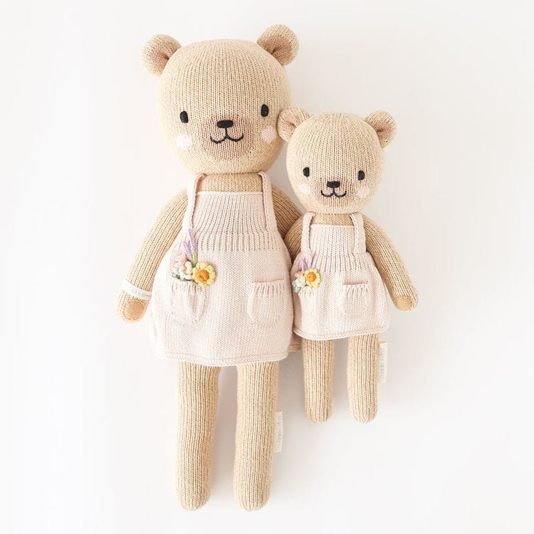 Cuddle And Kind - Regular 20" Goldie the Honey Bear Hand-Knit Doll - Plush
