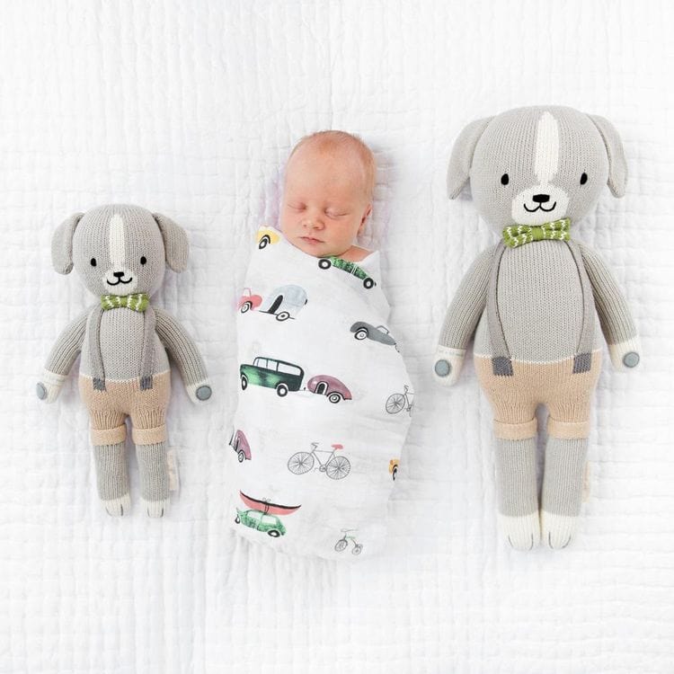 Cuddle And Kind - Regular 20" Noah the Dog Hand-Knit Doll - Plush