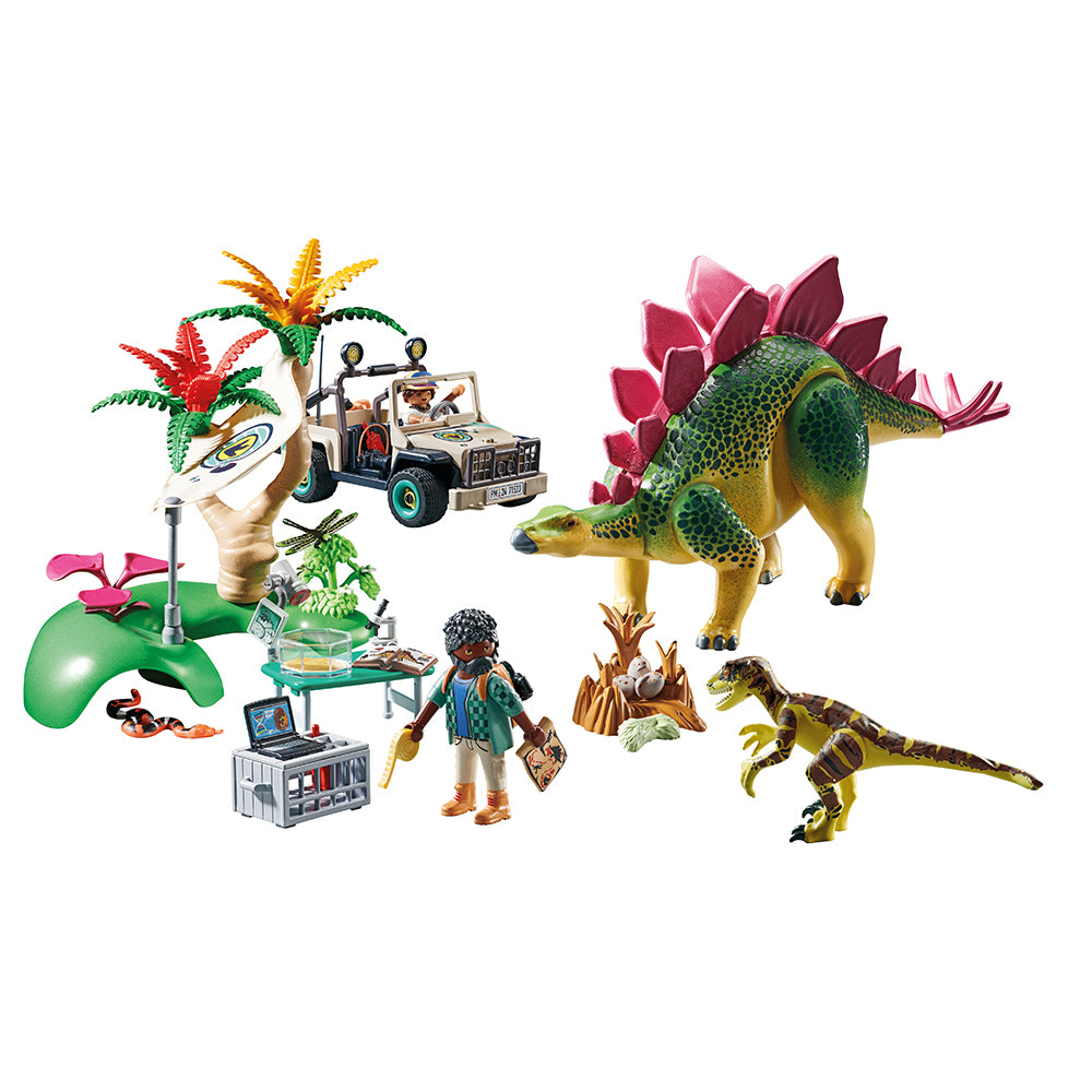 Playmobil - Research Camp with Dinosaurs Playset - Preschool