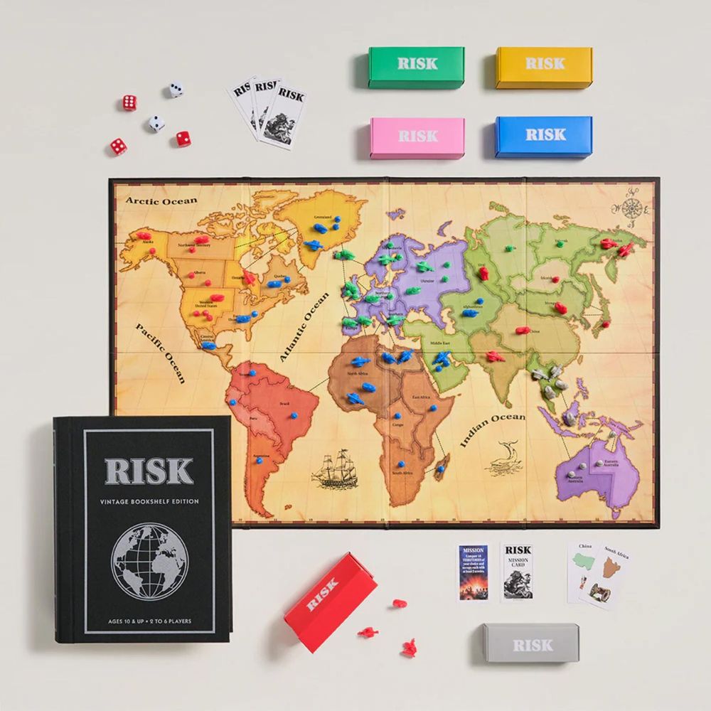 WS Game Company - Risk Vintage Bookshelf Edition - Games