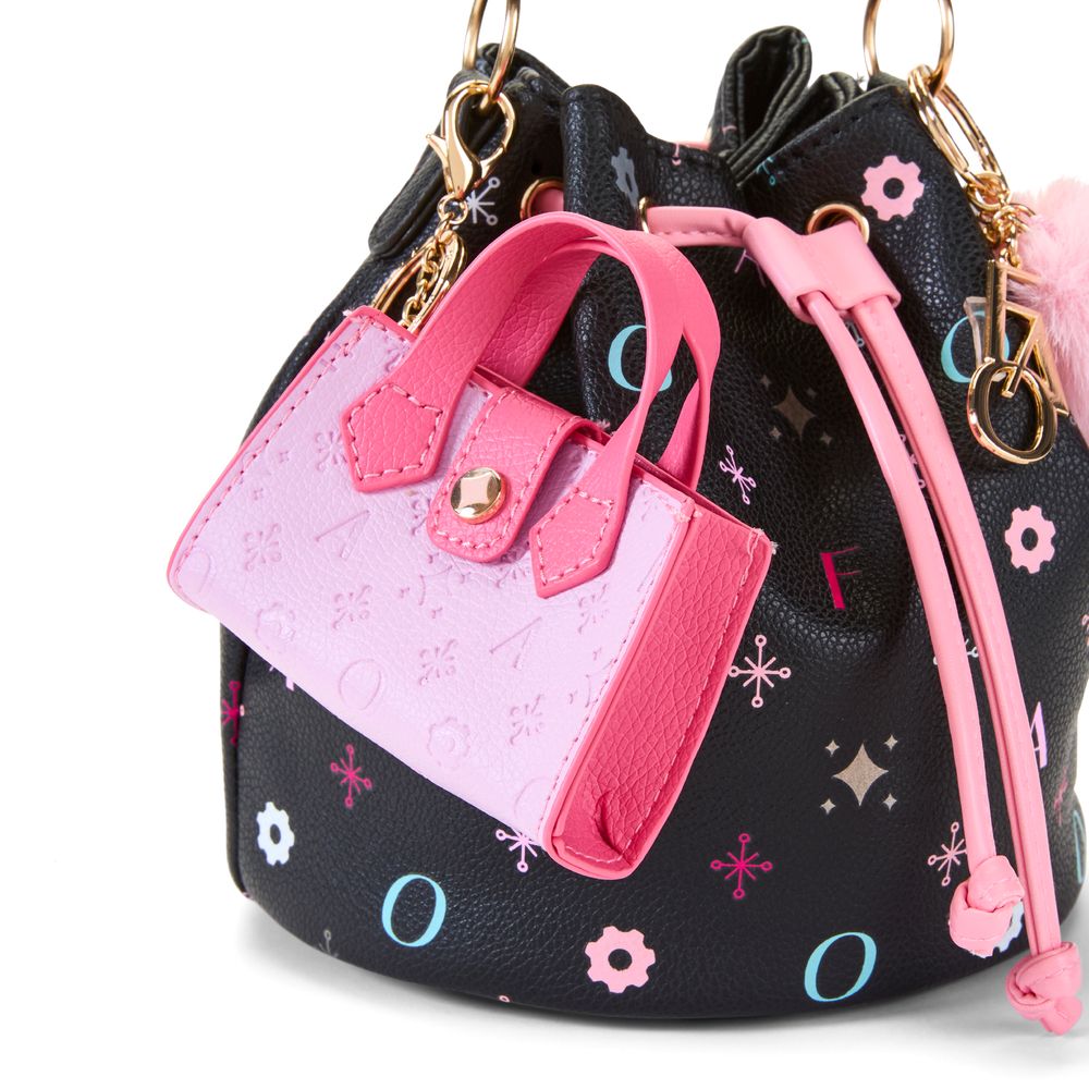 FAO Schwarz - Rockefeller Mini Top Handle Tote Bag Charm - Fashion Activity and Roleplay
