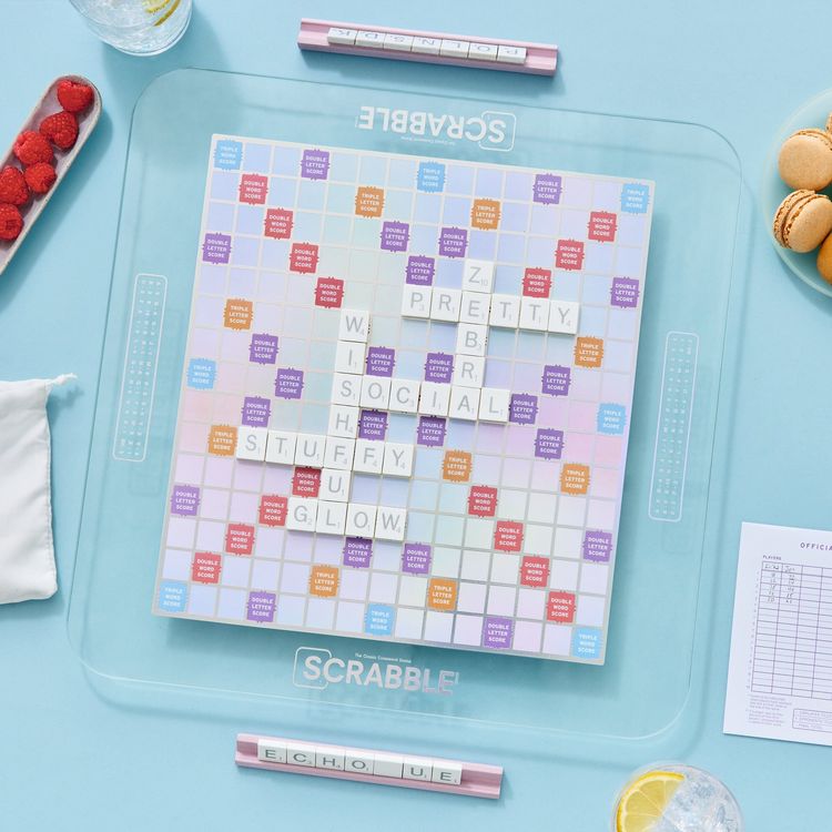 WS Game Company - Scrabble Aura Glass Edition - Games