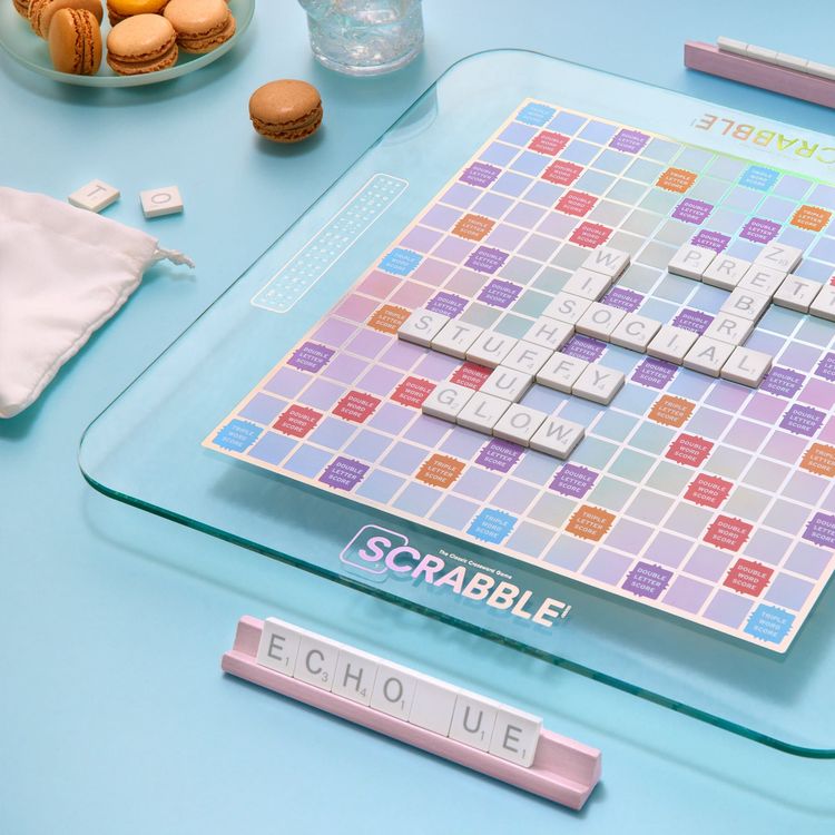 WS Game Company - Scrabble Aura Glass Edition - Games