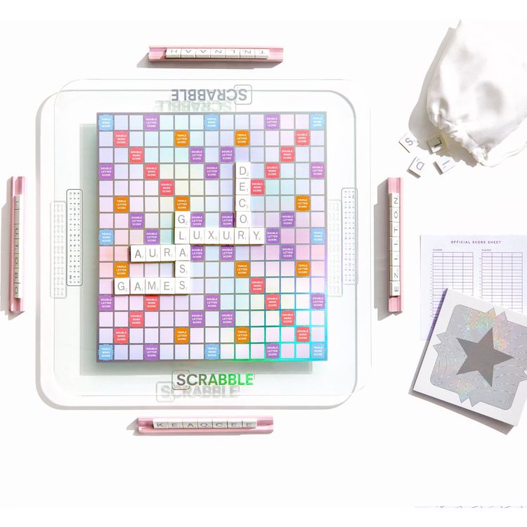 WS Game Company - Scrabble Aura Glass Edition - Games