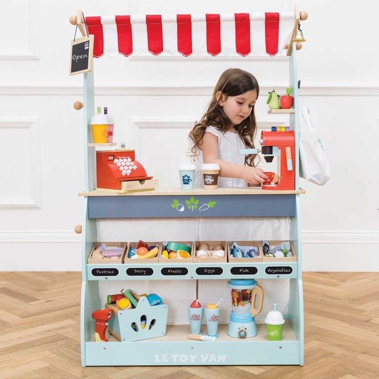 Le Toy Van - Shop & Café Market Stand - Preschool
