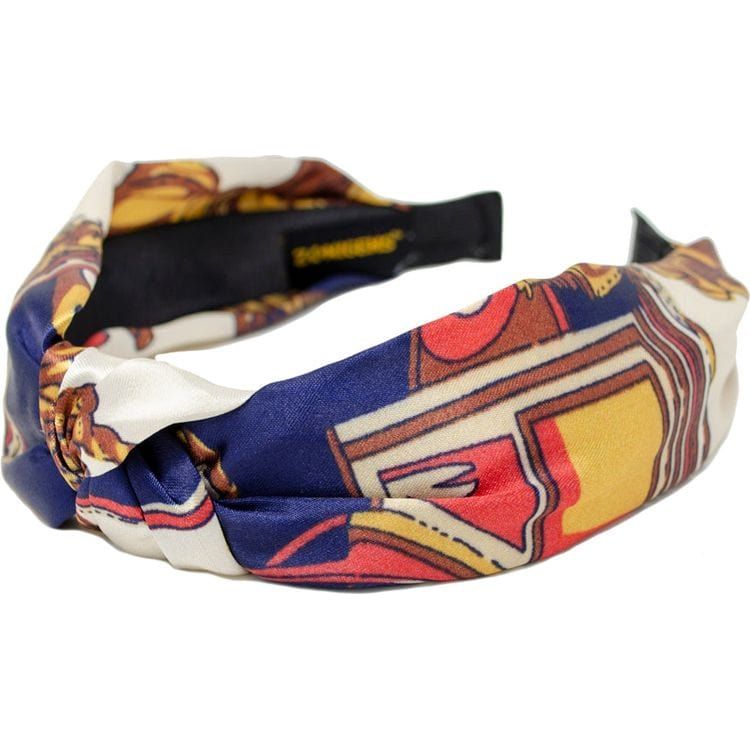 Zomi Gem - Silk Knot Headband - Blue - Trend Accessories