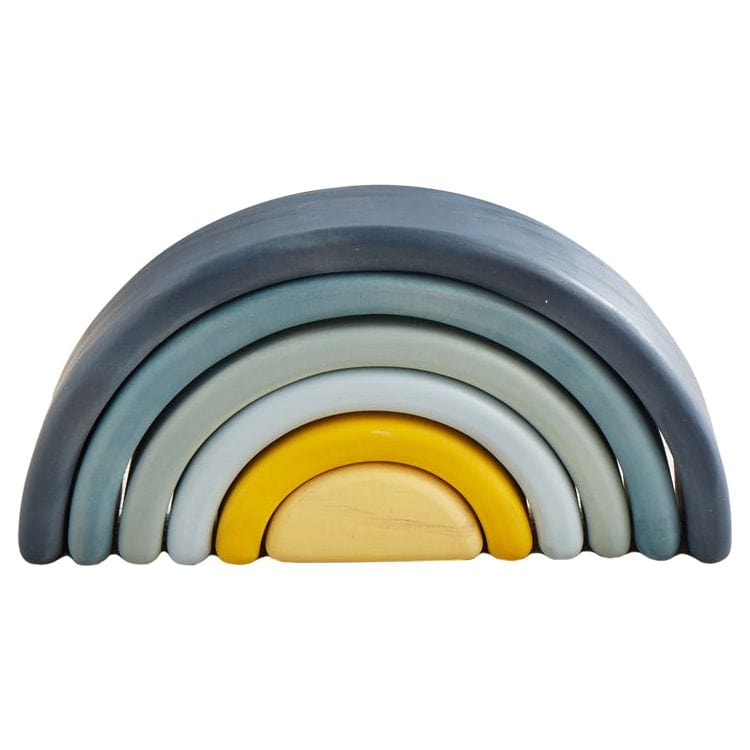 Wonder & Wise - Simply Semicircles Wood Stacker Toy - Infants