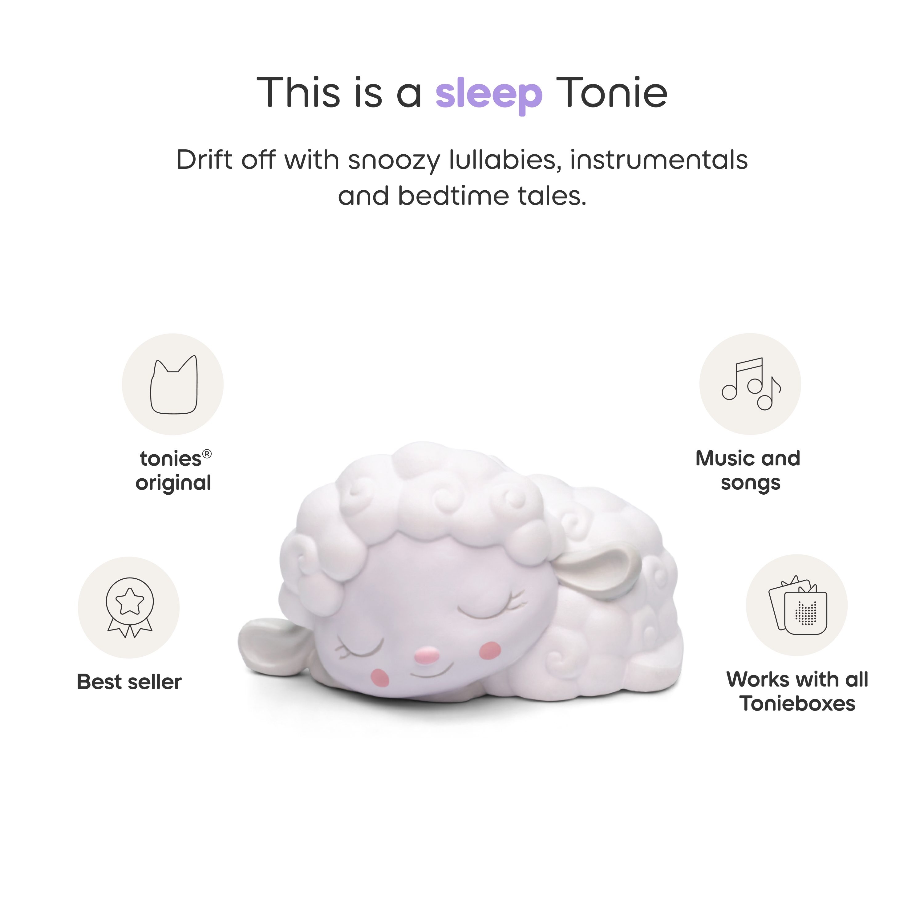 Tonies - Sleepy Friends: Lullaby Melodies with Sleepy Sheep Tonie - Electronics