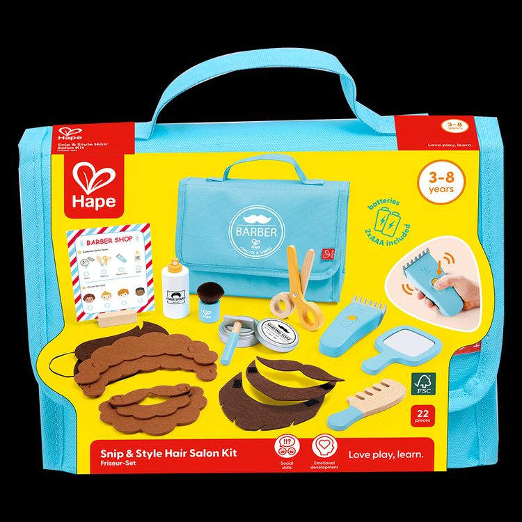 Hape - Snip & Style Hair Salon Kit - Preschool