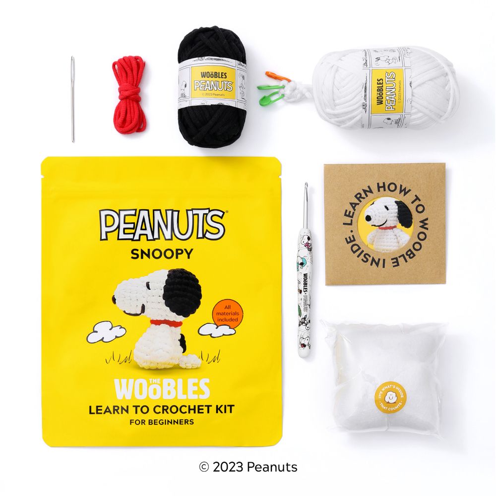 The Woobles - Snoopy Learn to Crochet Kit - Creativity
