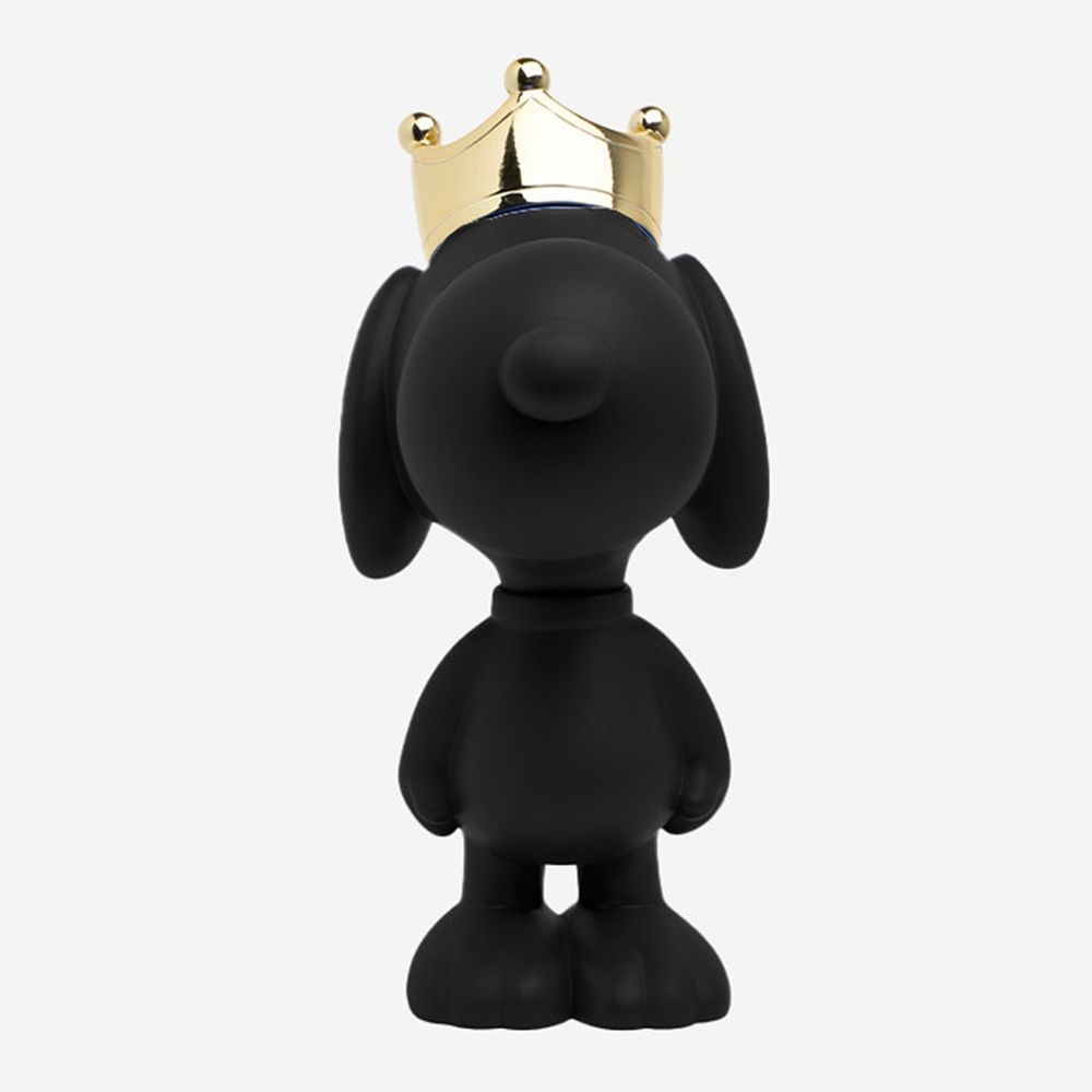 Leblon Delienne - Snoopy with Crown 12" Figurine - Black & Gold - Collectibles