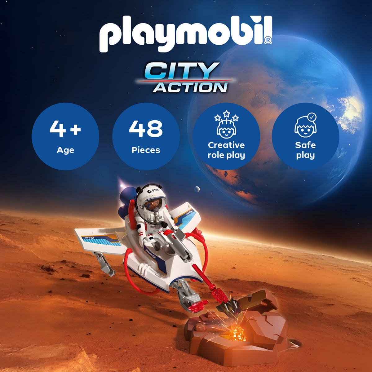 Playmobil - Space Glider Playset - Preschool
