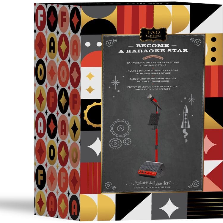 FAO Schwarz - Stage Stars Karaoke Mic & Stand - Music