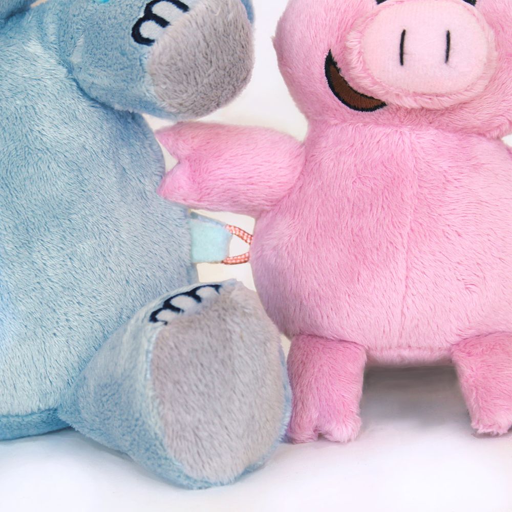 Elephant & Piggie Plush Pair