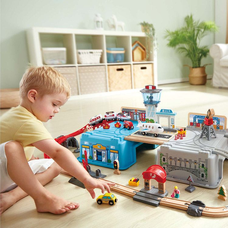 Hape - Super Cityscape Transport Bucket Set - Preschool