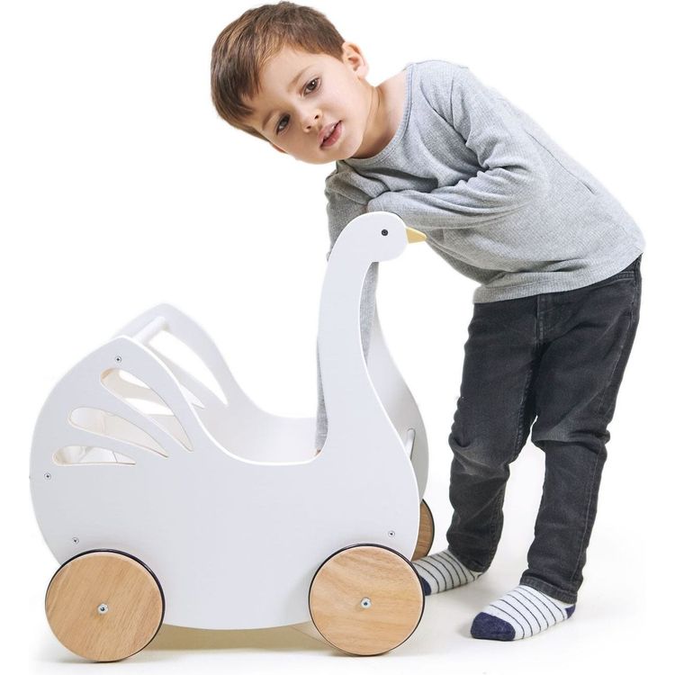 Tender Leaf Toys - Sweet Dreams Swan Doll Pram - Dolls