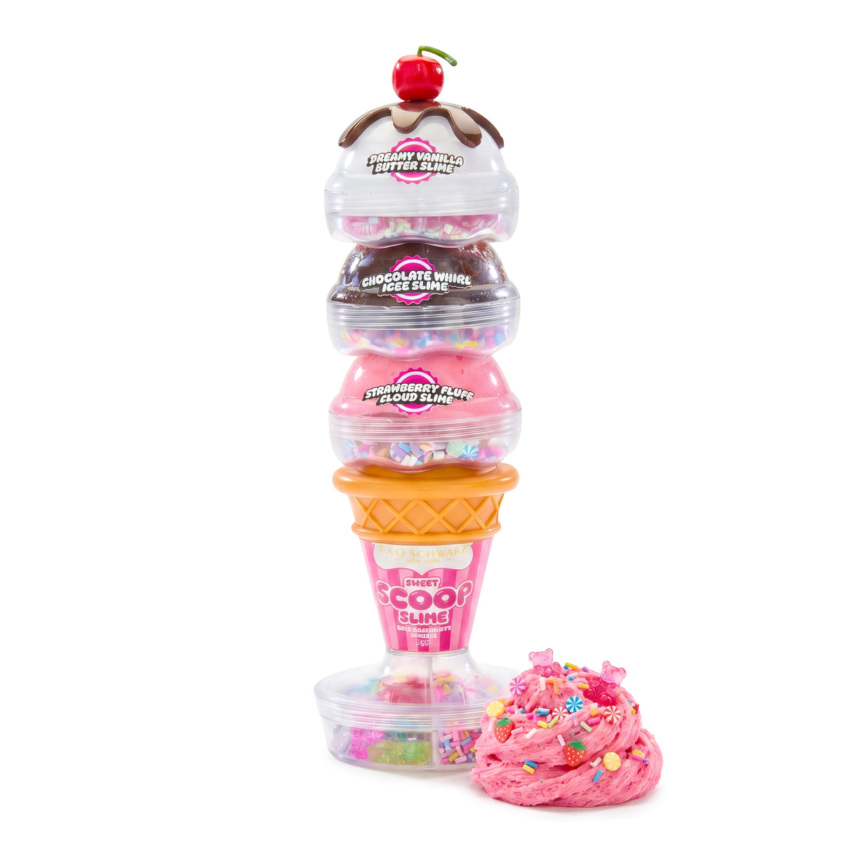 FAO Schwarz - Sweet Scoop Slime with Chocolate Drizzle - Creativity