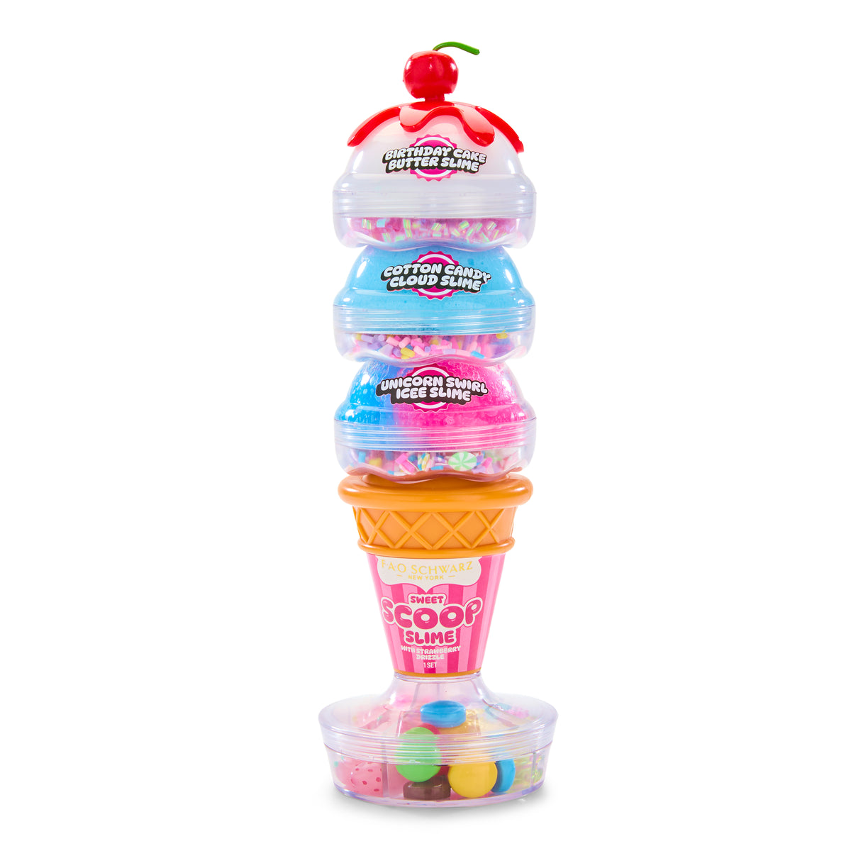 FAO Schwarz - Sweet Scoop Slime with Strawberry Drizzle - Creativity