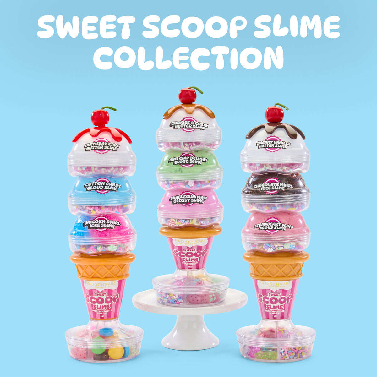 FAO Schwarz - Sweet Scoop Slime with Strawberry Drizzle - Creativity