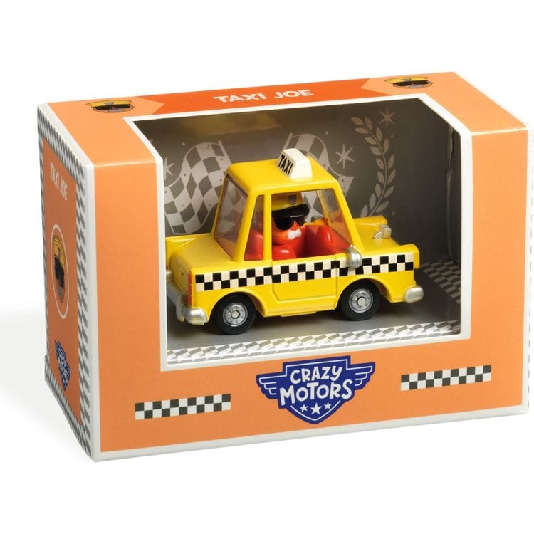 Djeco - Taxi Joe Crazy Motors Car Toy - Vehicles