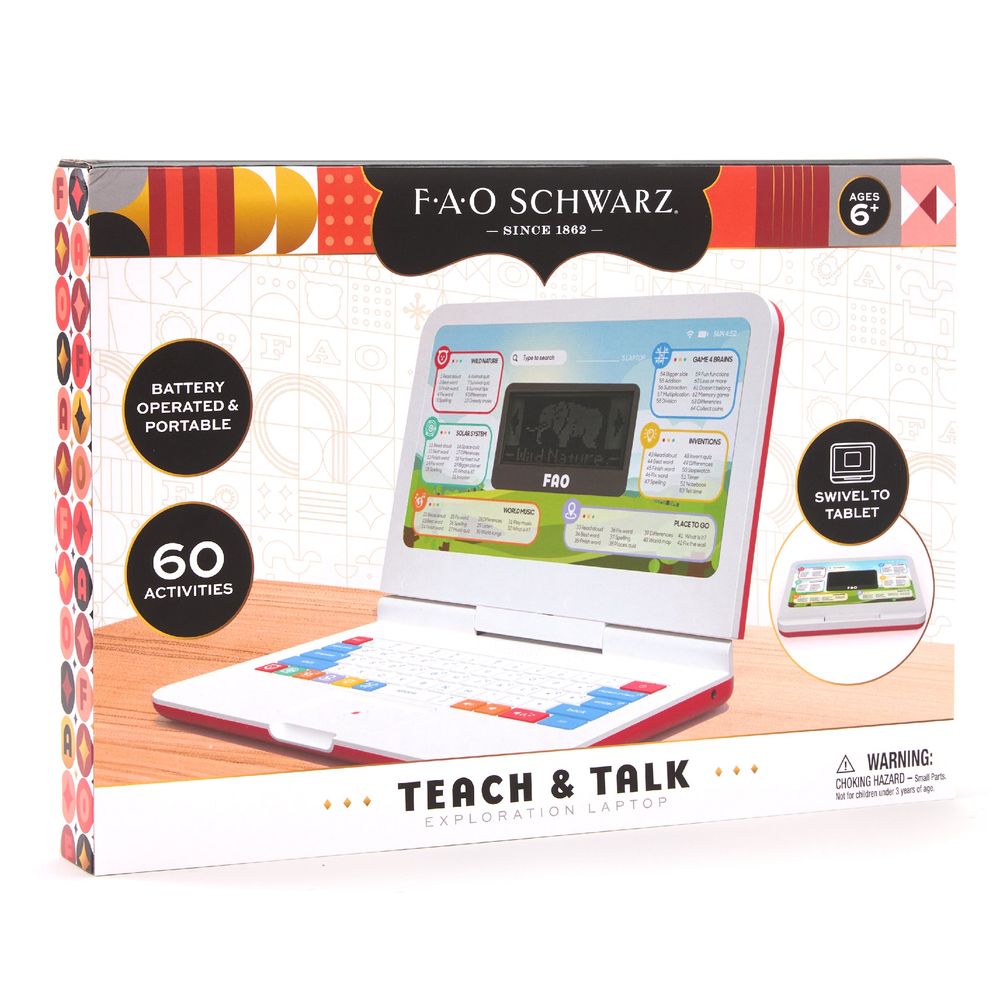 FAO Schwarz - Teach & Talk Exploration Laptop - STEM