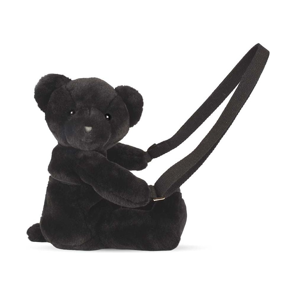 DouDou - Teddy Bear Plush Bag - Black - Plush
