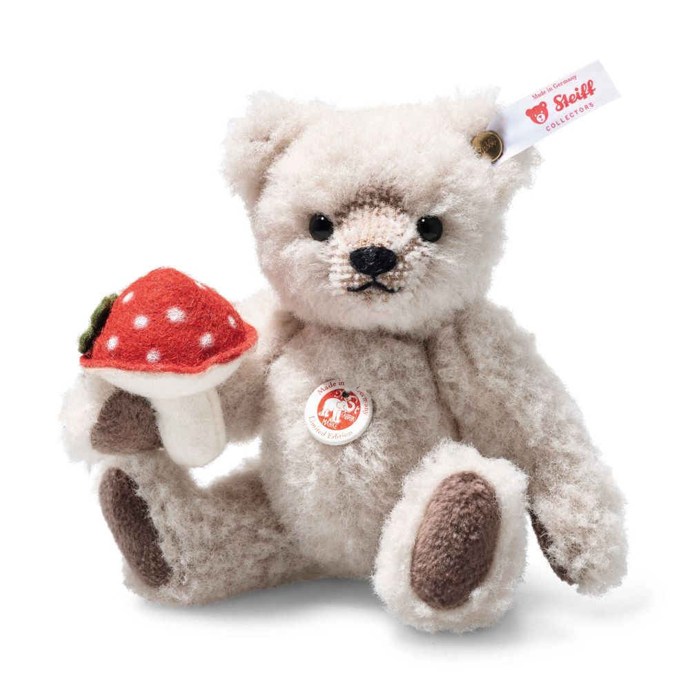 Steiff North America, Inc. - Teddy Bear with Mushroom Good Luck Charm Limited Edition - Plush