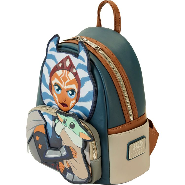 Loungefly - The Mandalorian Ahsoka & Grogu Precious Cargo Mini Backpack - World of Funko