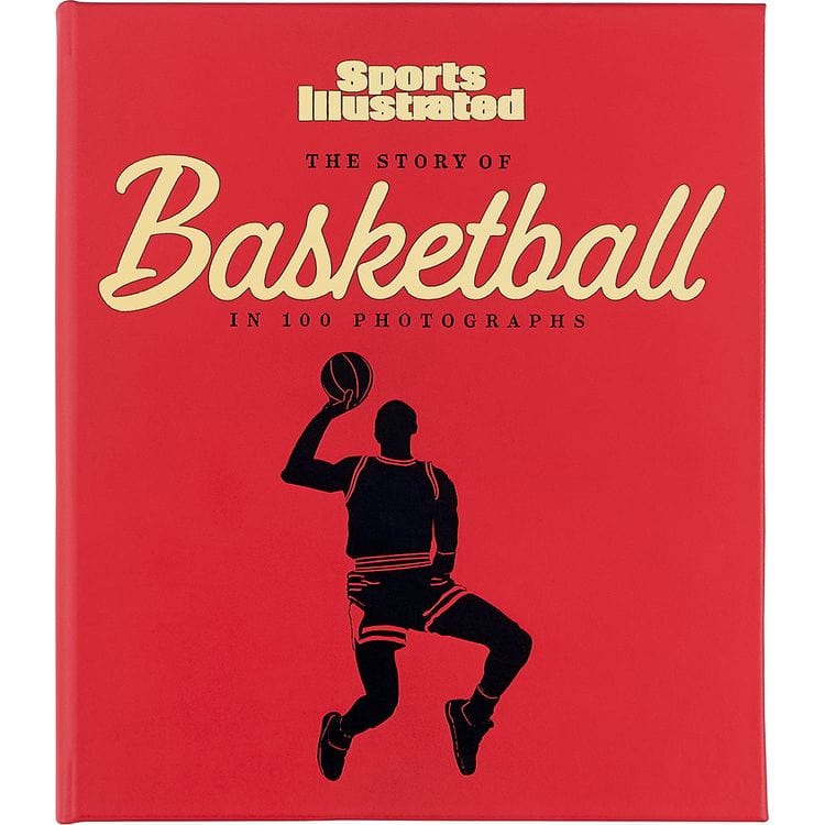 Graphic Image - "The Story of Basketball in 100 Photographs" Leather-Bound Book by Sports Illustrated - Books