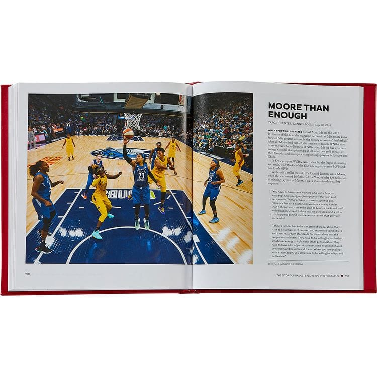 Graphic Image - "The Story of Basketball in 100 Photographs" Leather-Bound Book by Sports Illustrated - Books