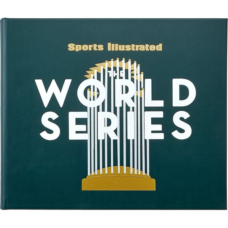 Graphic Image - The World Series Book in Green Bonded Leather - Books