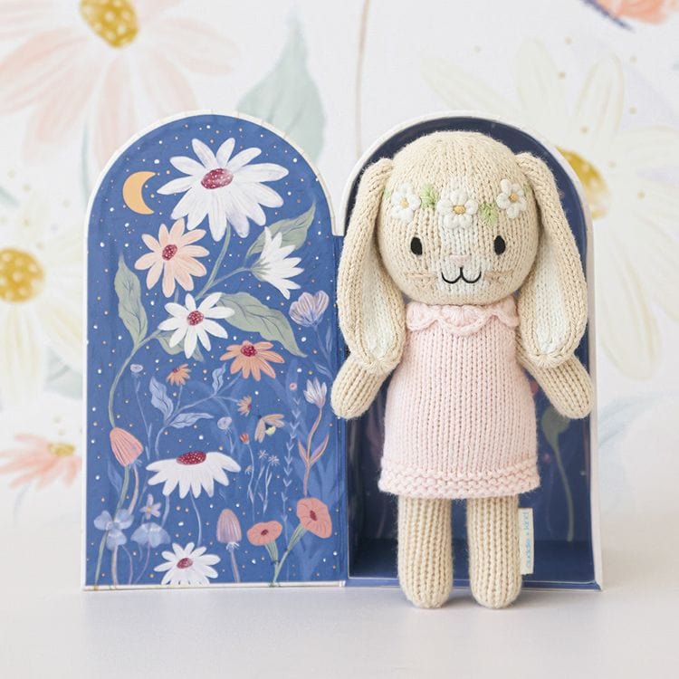 Cuddle And Kind - Tiny 6" Hannah the Bunny Hand-Knit Doll - Plush