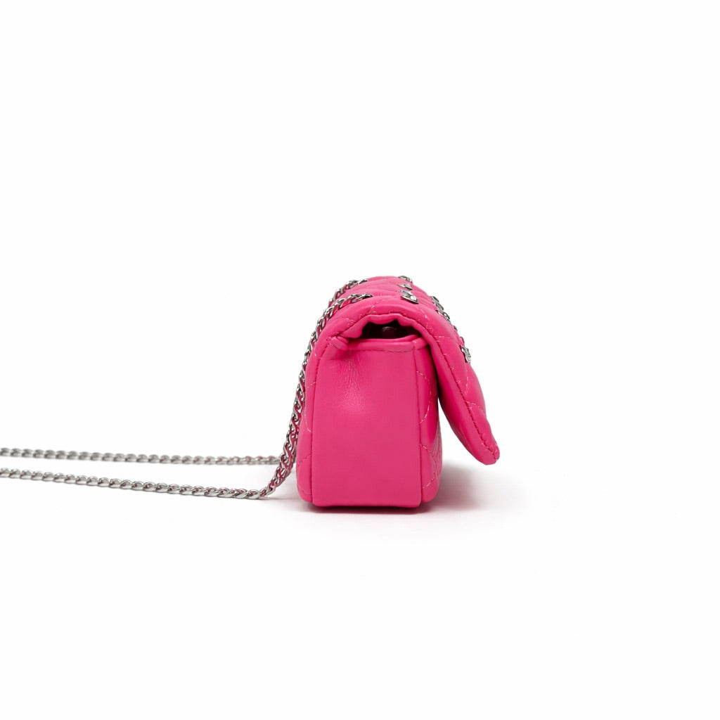 Zomi Gem - Tiny Crystal Stud Handbag - Hot Pink - Trend Accessories