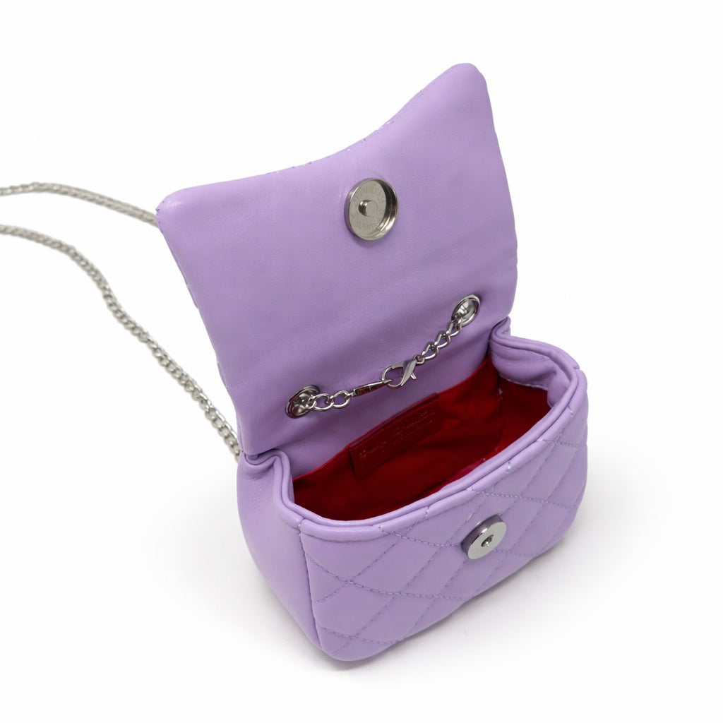 Zomi Gem - Tiny Crystal Stud Handbag - Lavender - Trend Accessories