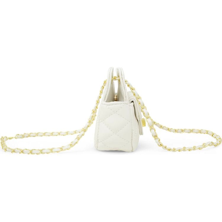 Zomi Gem Trend Accessories Tiny Quilted Treasure Purse - White