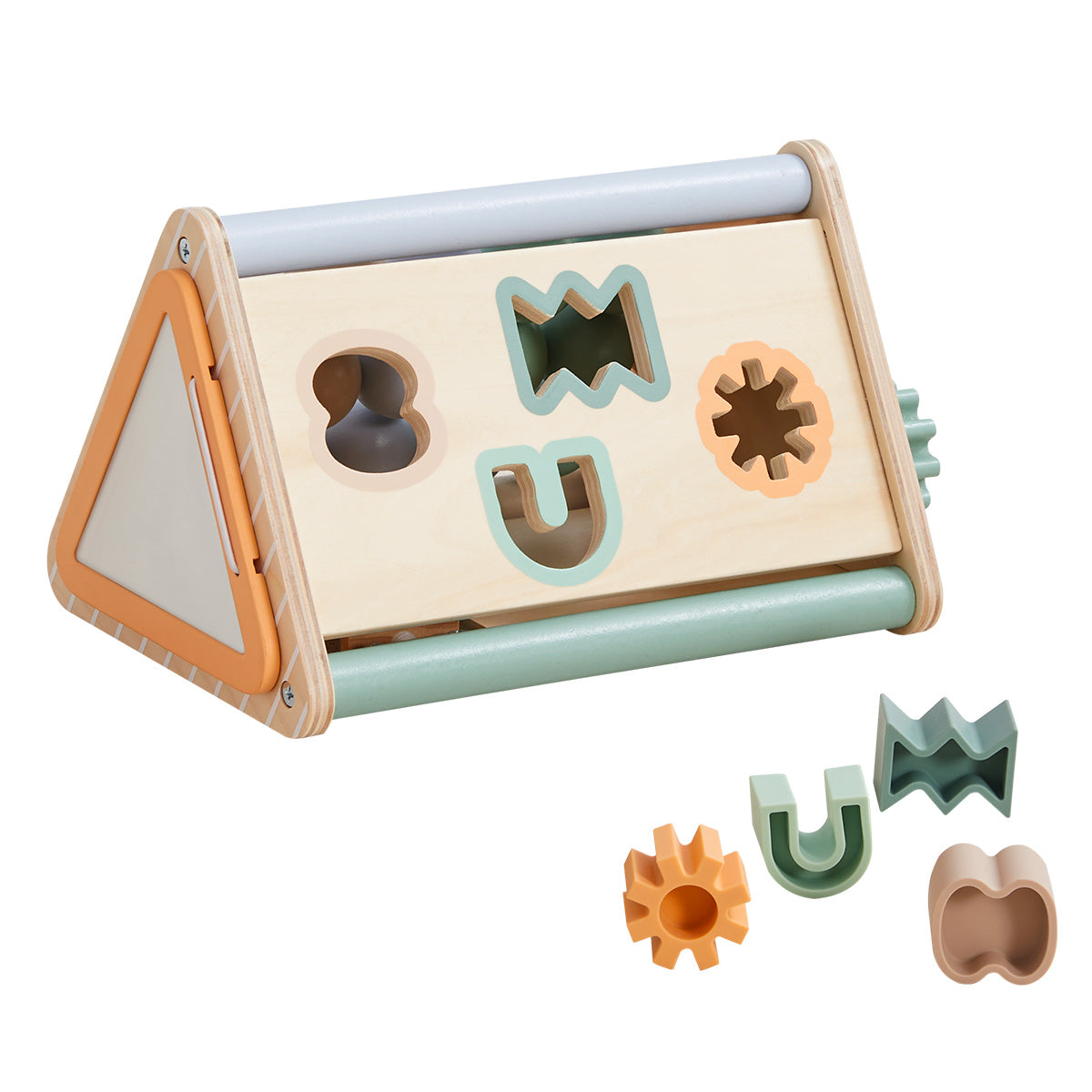 Wonder & Wise - Tiny Triangle Wood Activity Toy - Infants