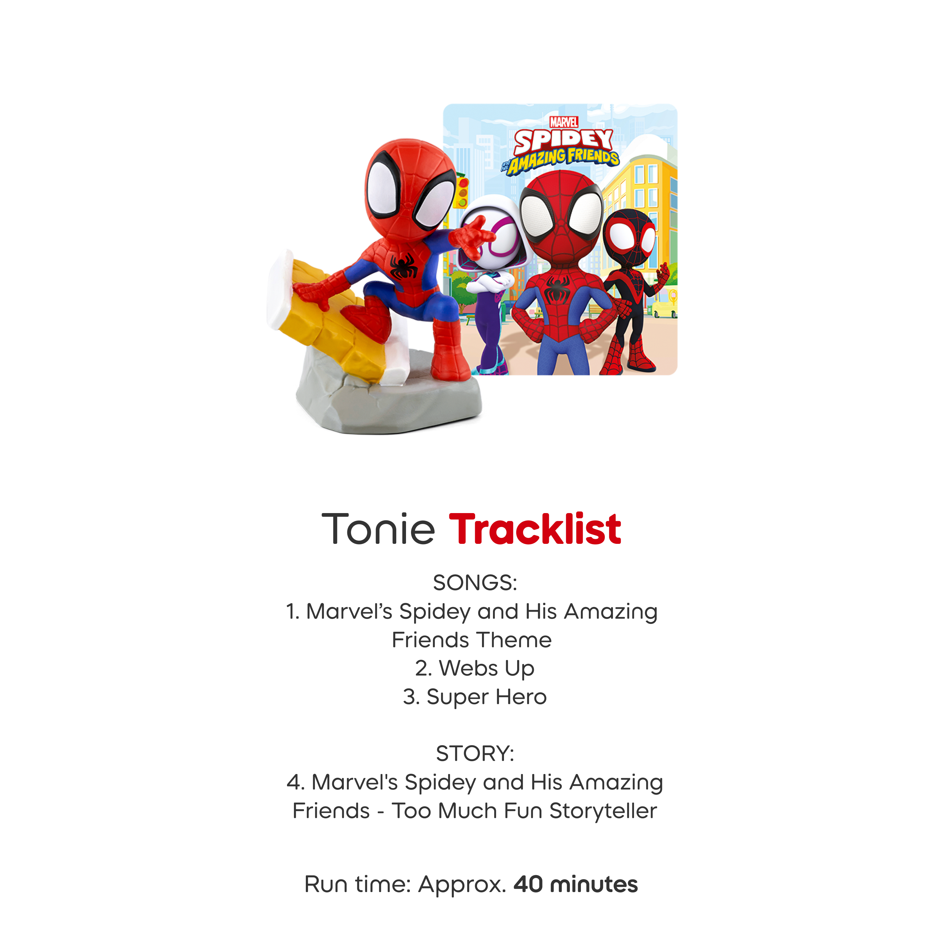 Exclusive Toniebox 2 Spidey & Friends Bundle: Sunset Red