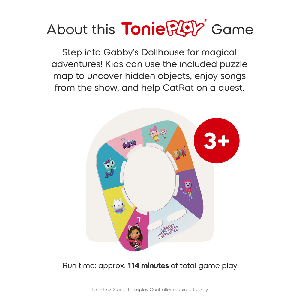 Tonies - Tonies Tonieplay Gabby's Dollhouse: Gabby's Cat-tastic Scavenger Hunt - Electronics