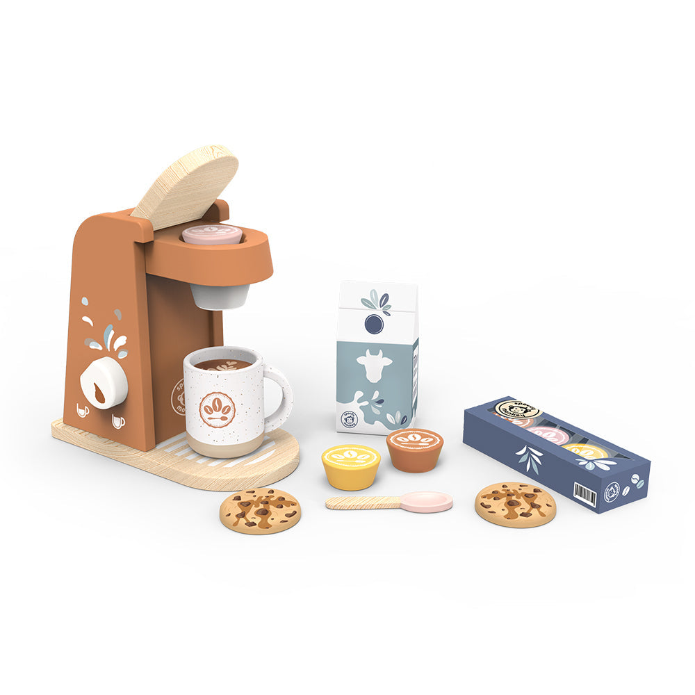 Speedy Monkey - Toy Wood Coffee Machine - Preschool