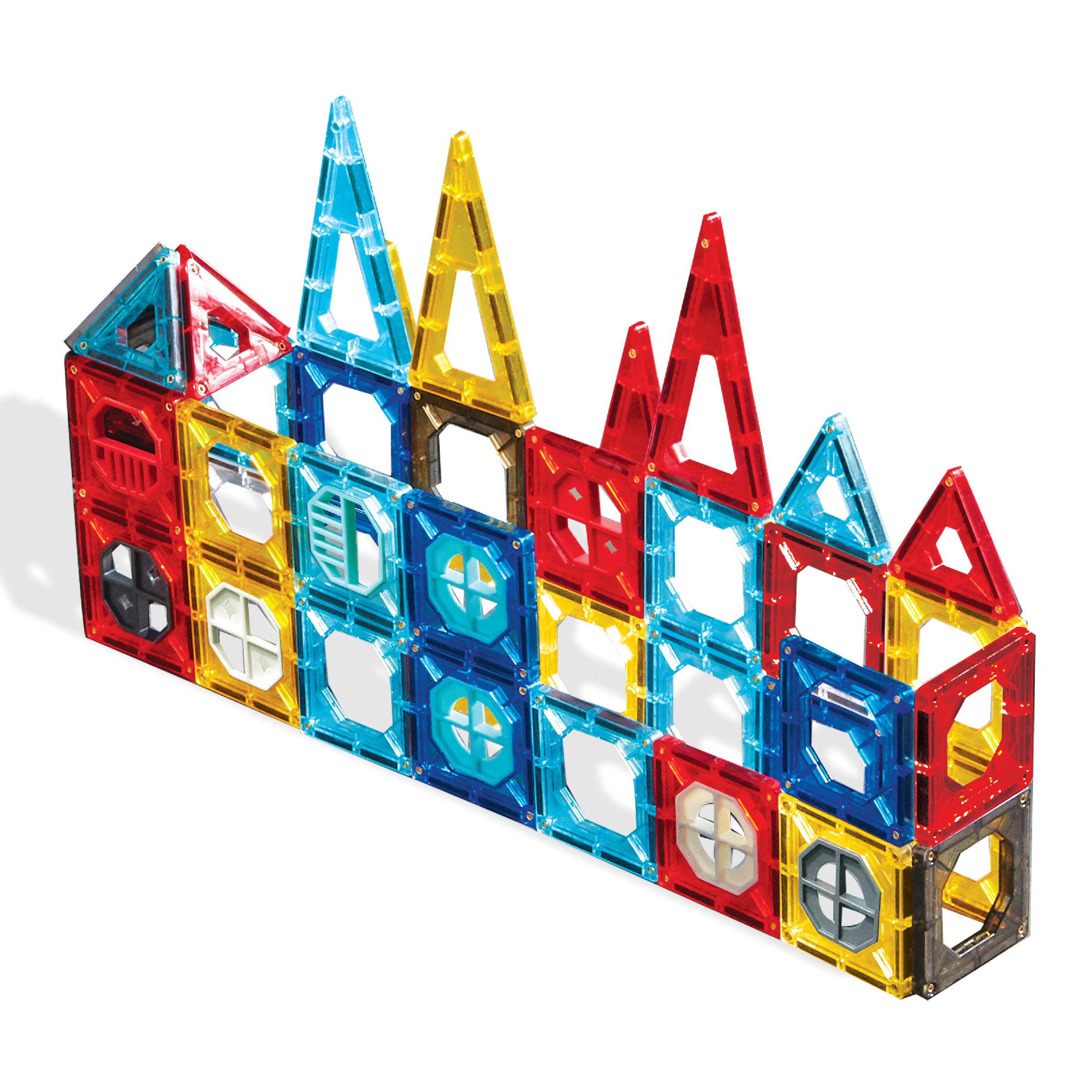 Magnetic Tile Set Custom Creation - 40 Pieces