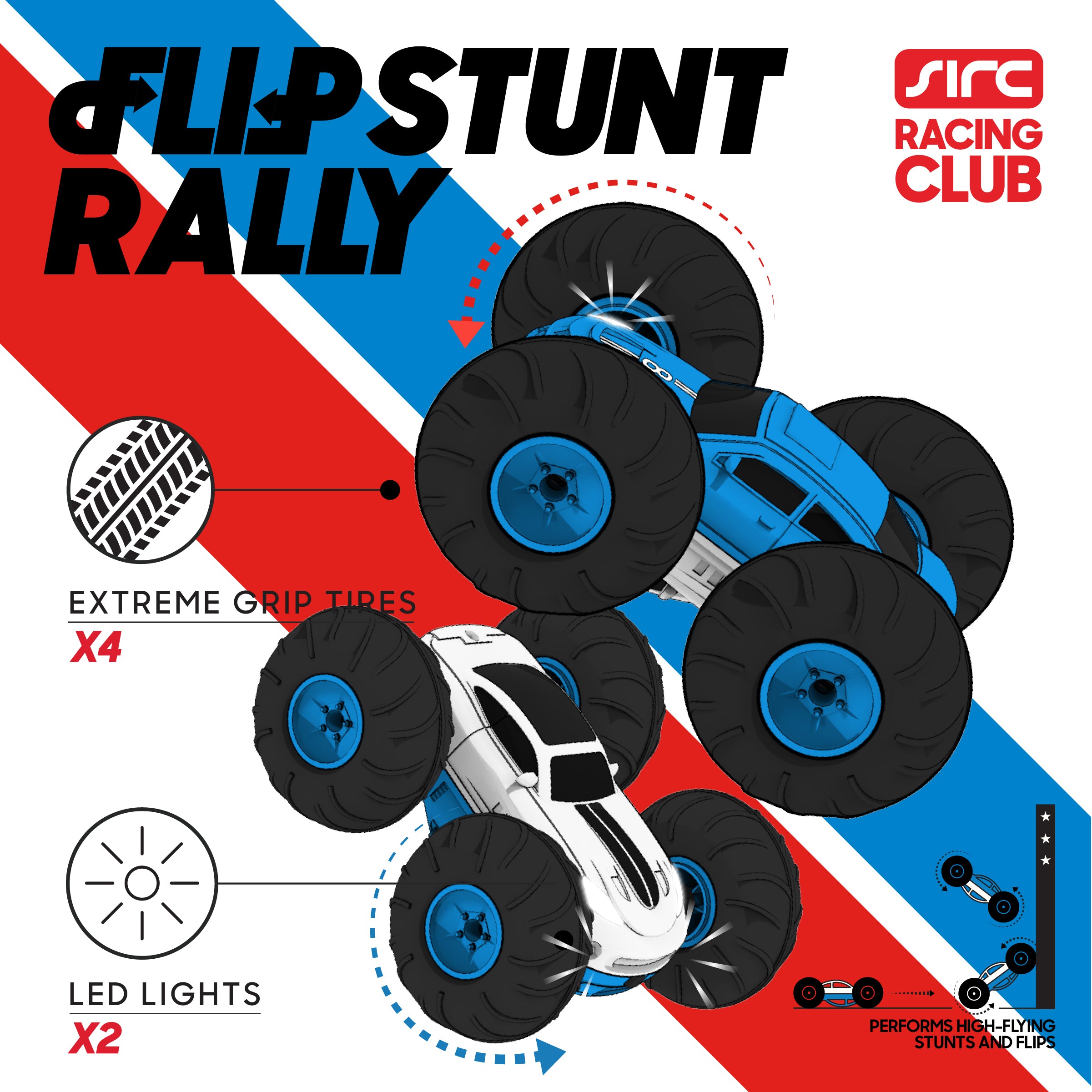 Flip Stunt Rally Remote Control Stunt Vehicle