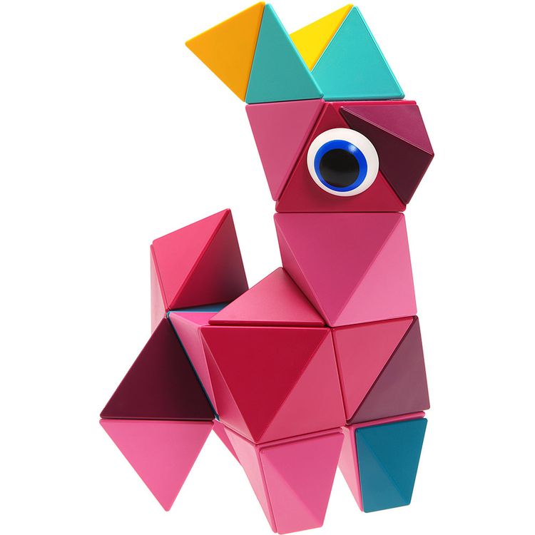 Trido - Trido Flamingo Large Magnetic Building Set - 36 Pieces - Preschool