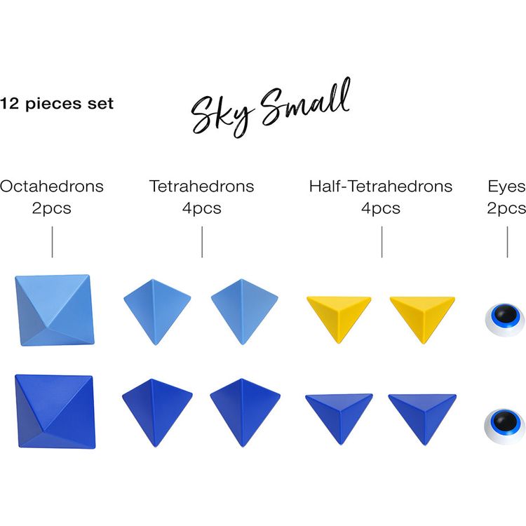 Trido - Trido Sky Small Magnet Building Set - 12 Pieces - Preschool