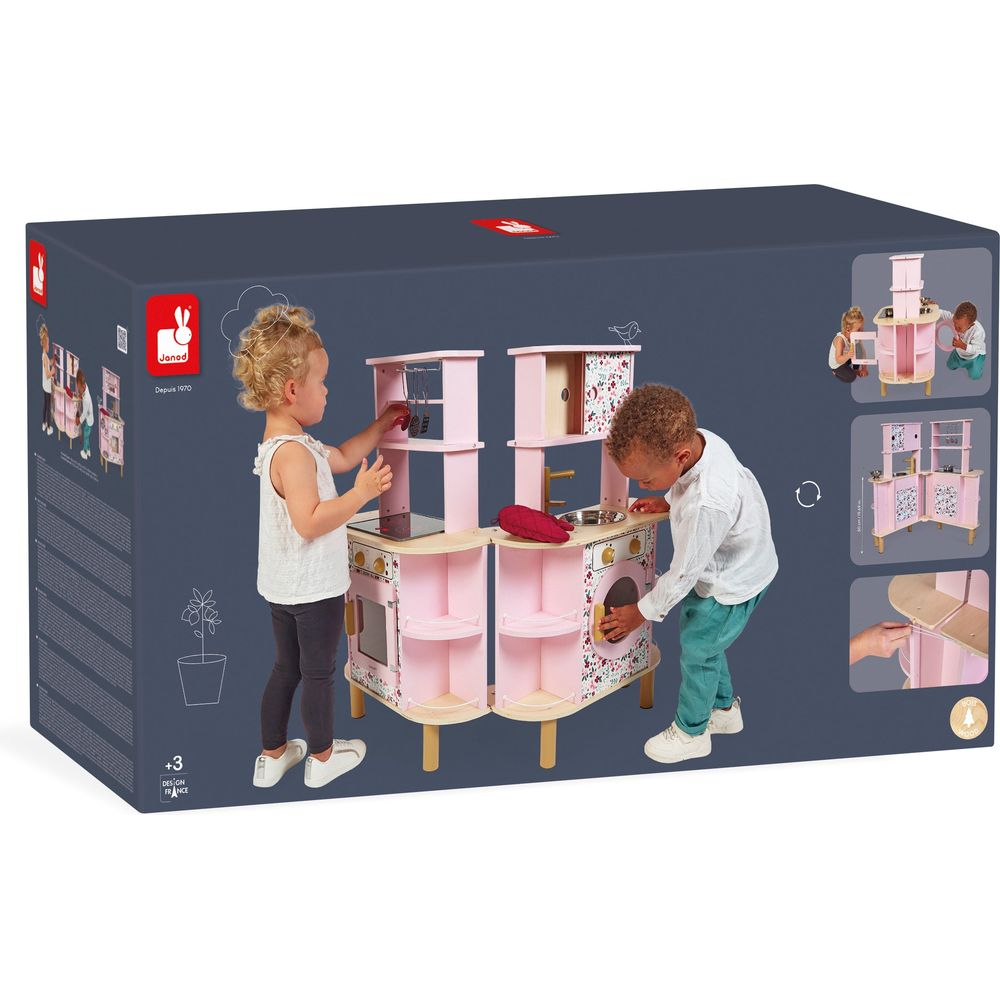 Janod - Twist Cooker Expanding Kitchen - Preschool