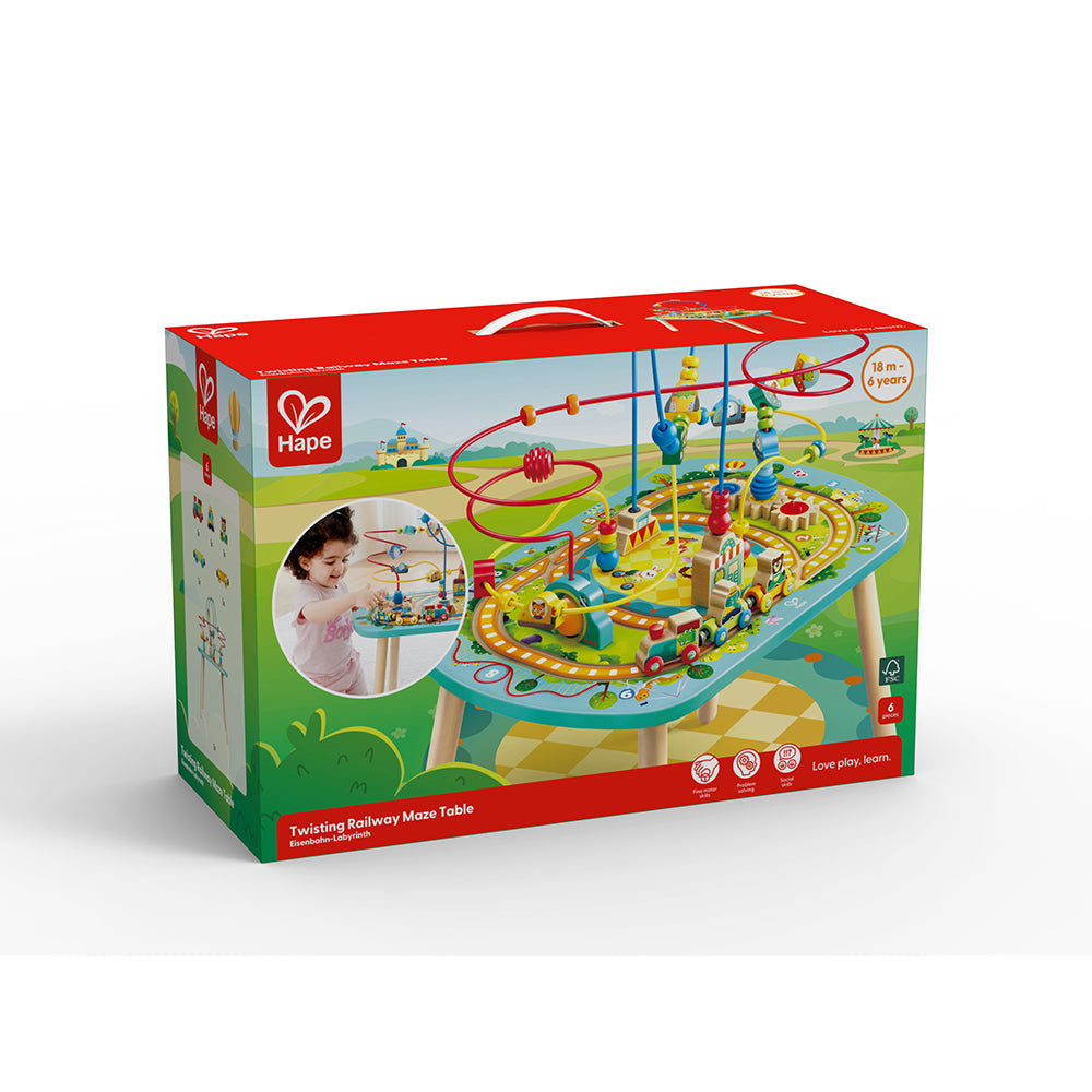 Hape - Twisting Railway Maze Table - Infants