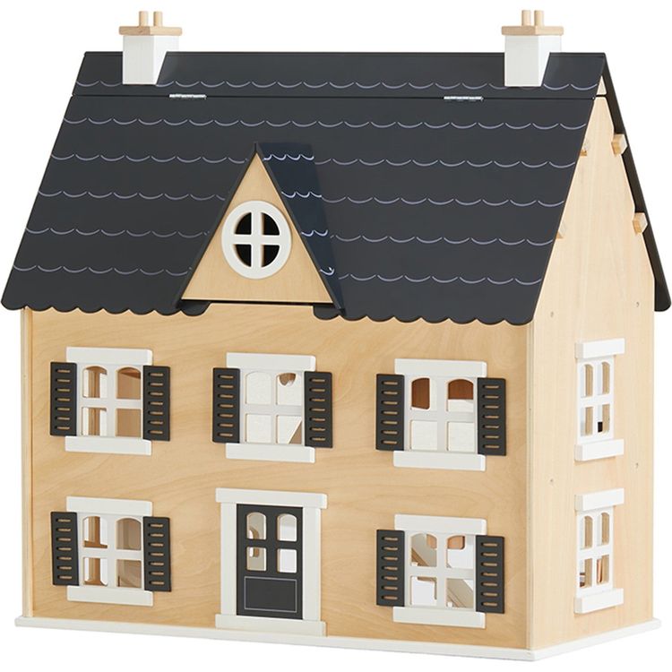 Wonder & Wise - Two-story Wooden Dollhouse - Dolls