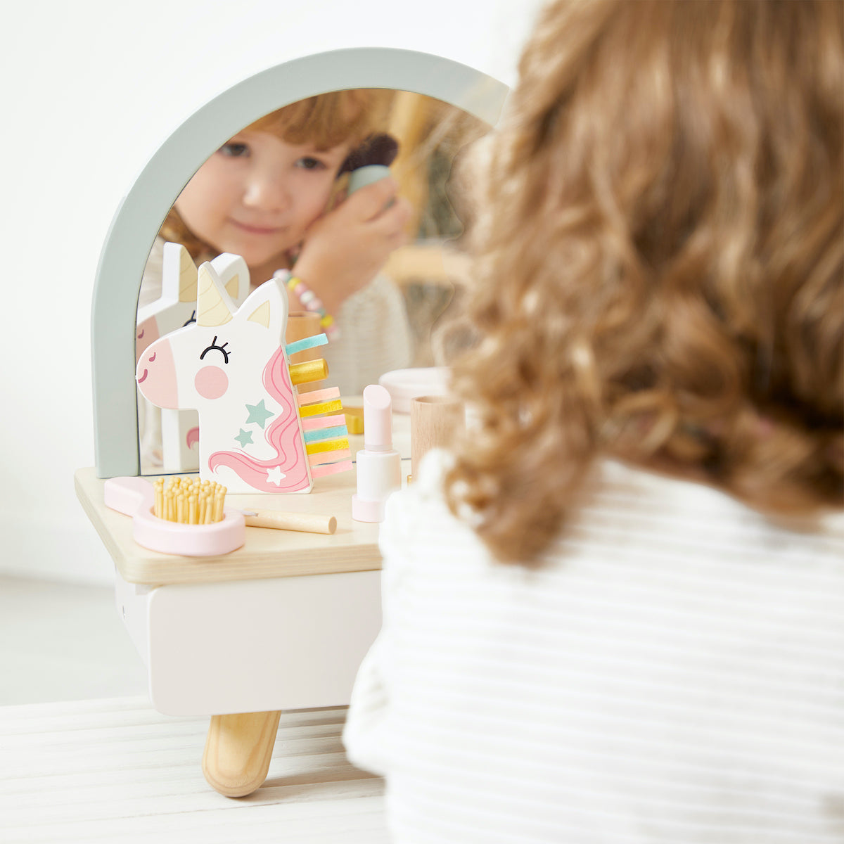 Janod - Unicorn Mini Dressing Table - Preschool