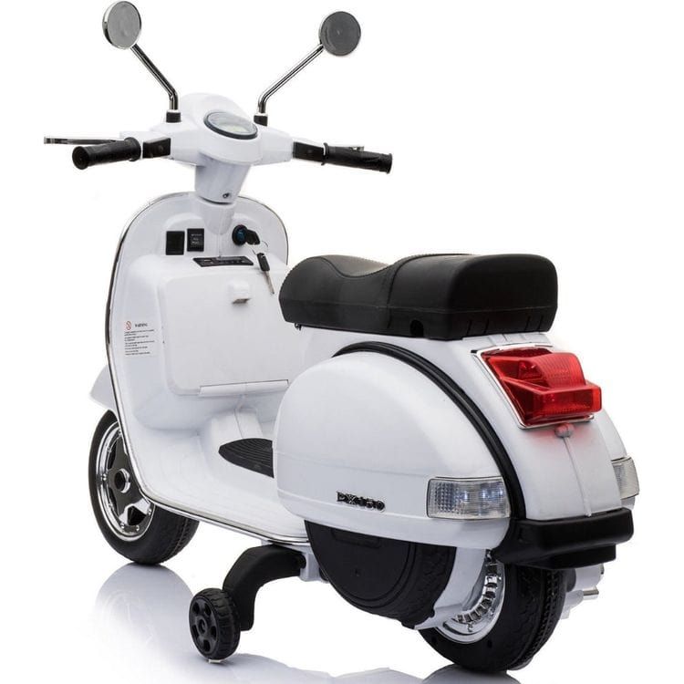 Best Ride on Cars - Vespa Scooter 12V White - Outdoor