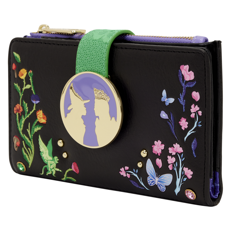 Loungefly - Wicked Glinda & Elphaba Floral & Lace Flap Wallet - World of Funko